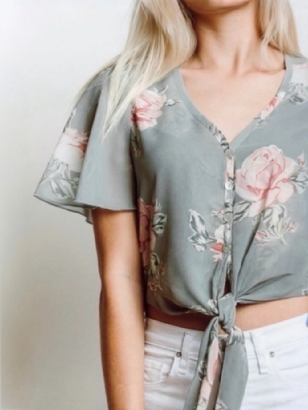 SHOW ME YOUR MUMU • The Tortuga Tie Top in Sweetheart Sage